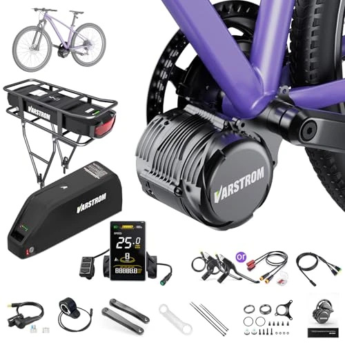 Offre limitée : Varstrom Kit Velo Electrique TSDZ-2B Moteur Central 36V 250W avec Batterie et Affichage Optionnels - Moteur Velo Electrique Puissant pour Vélo de Ville et VTT Électrique de 306.29 € à 306.29 € (0.00% de remise)