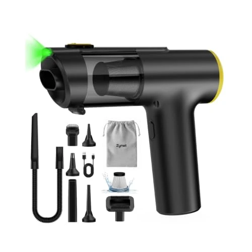 Offerta a tempo: Zynet V5 Aspirabriciole Senza Fili 28000Pa 7 in 1 60 Min Aspirapolvere Auto - 29% da 99.00 € a 69.99 €
