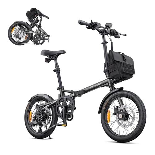 Offerta a tempo: ENGWE ZIP Bici Elettrica Pieghevole, E-Bike Urbana Leggera da 16,9 kg, Autonomia di 120 km (PAS 1), Batteria Rimovibile da 36 V 10 Ah, Motore da 250 W, Sensore di Coppia e Freni Idraulici - 0.00% da 1099.00 € a 1099.00 €