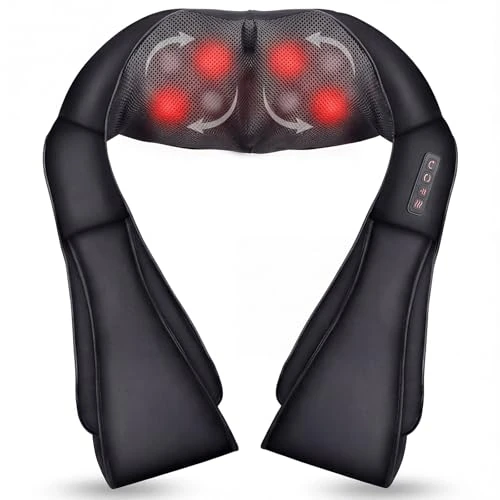Offerta a tempo: Massaggiatore Cervicale con Shiatsu e Calore, 3D Massaggiatore 3 Modalità, Cablata Massaggiatore Schiena e Collo, Massaggio Cervicale per Auto, Casa, Ufficio, Regalo Perfetto Per Uomini e Donne - 0.00% da 39.99 € a 39.99 €