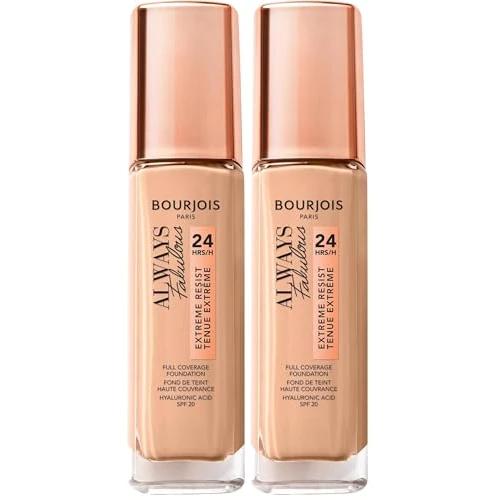 Offerta a tempo: Bourjois Always Fabulous 24 Hs Foundation 100 (Confezione da 2) - 40% da 26.42 € a 15.80 €