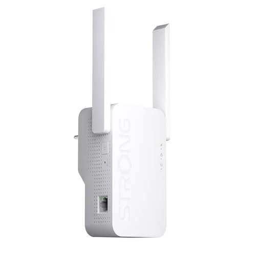 Tijdelijke aanbieding: STRONG WiFi 7 Repeater BE3600 Wandcontactdoos, krachtige dual band wifi-versterker met externe antennes en MLO-technologie, ideaal voor streaming, gaming en Smart Home van 104.63 € naar 104.63 € (0.00% korting)