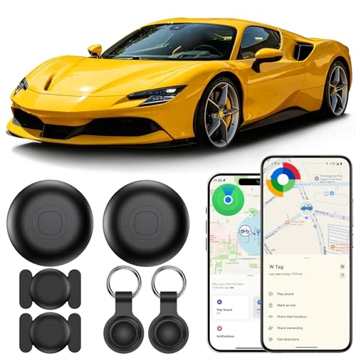 Offerta a tempo: GPS Tracker per Auto, Smart Tracker Tag per Android e iOS, 2 Pezzi Magnetico Localizzatore GPS Per Auto, senza Abbonamento, IP68 Impermeabile Localizzatore con App Autonomia Lunga per Veicolo, Moto - 5% da 29.99 € a 28.49 €