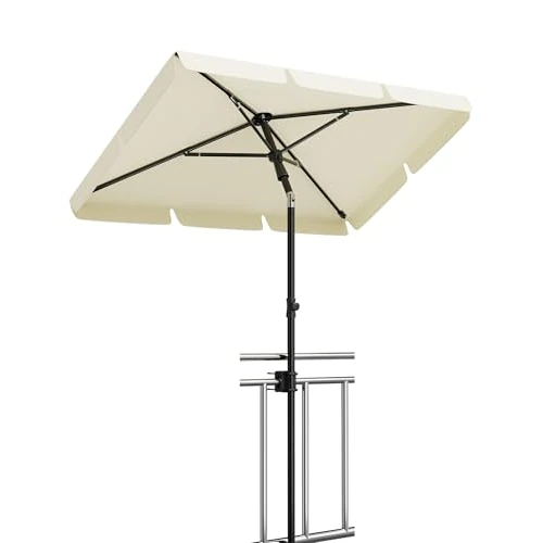 Offerta a tempo: RBFGYIOP Con Ombrellone Rettangolare JYZ 1 Ferro e Cardini - Estensione Esterna, Protezione Solare UPF 50+, Telo Incluso, Ideale Per Terrazze, Balconi e Giardini, Design Classico Colore Standard - 0.00% da 62.99 € a 62.99 €