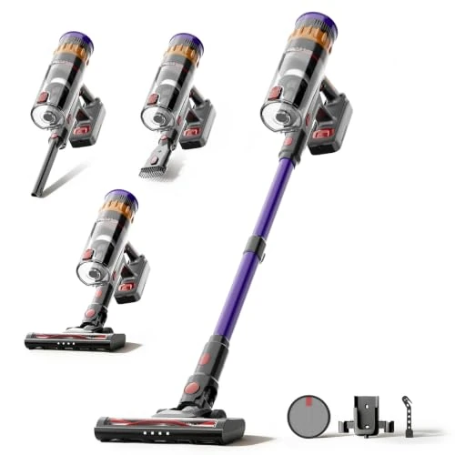 Zeitlich begrenztes Angebot: Lefant Akku Staubsauger 40KPa/450W/42Min für Tierhaare/Teppiche/Hartböden | Staubsauger Kabellos mit LED-Touchdisplay, Kabelloser Staubsauger Anti-Tangle-Bürste, 5-fach Filtration, 750ml Staubbehälter von 339.99 € auf 339.99 €