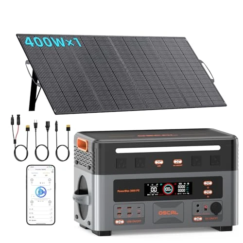 Offerta a tempo: Powermax 3600PE 3600W Centrale Elettrica Portatile Con 400W Pannello - 15% da 1279.00 € a 1087.16 €