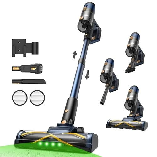 Offerta a tempo: Vexilar Aspirapolvere Senza Fili 58000Pa/ 50Min Aspirapolvere Potente Scopa Elettrica Senza Fili Ultraleggero,Antigroviglio,V12 Aspirapolvere Senza Sacco - 0.00% da 119.99 € a 119.99 €