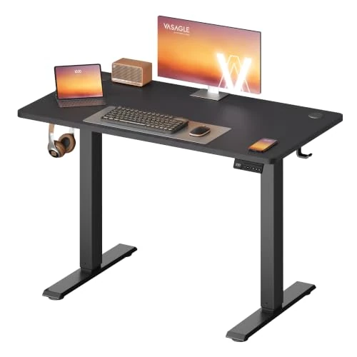 Zeitlich begrenztes Angebot: VASAGLE Höhenverstellbarer Schreibtisch, Memory-Funktion mit 4 Höhen von 72.99 € auf 62.04 € (15% Rabatt)