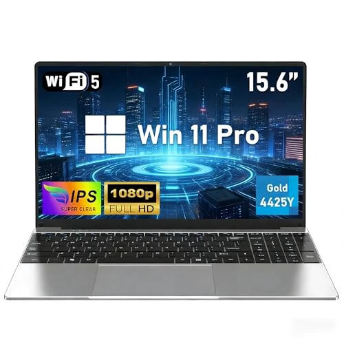 Offerta a tempo: FUNYET 2026 Nuovo Laptop PC,Computer Portatile da 15,6 pollici, 16 GB RAM 256 GB SSD, Pentium Gold 4425Y Portatil, IPS FHD 1920 x 1080 Notebook, 5000 mAh, slot per scheda TF, studente - 72% da 999.99 € a 279.99 €