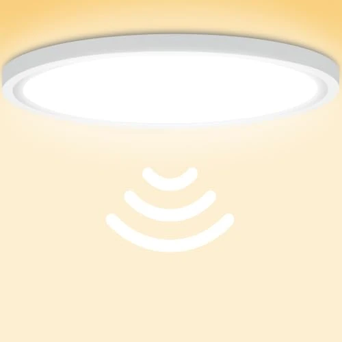 Offerta a tempo: Laiebri LED Plafoniera ultrasottile con sensore di movimento, ideale per corridoi, scale, cucine, balconi o ripostigli. Luce bianca neutra 4000K, Ø 300 x 22 mm - 5% da 29.99 € a 28.49 €