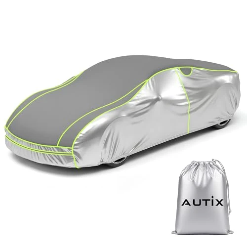 Offerta a tempo: AUTIX Telo Antigrandine per Auto Imbottito Spesso Impermeabile con Zip Laterale, Copriauto 3 Strati EVA Antiurto, Protezione UV Pioggia Neve Vento (AUTO XL:533 * 178 * 120 cm) - 5% da 97.99 € a 93.09 €