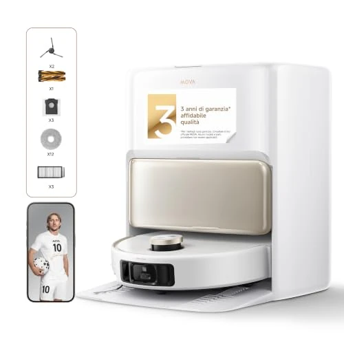 Oferta limitada: MOVA V50 Ultra, Robot Aspirador, Blanco de 699.00 € a 599.00 € (ahorro 14%)