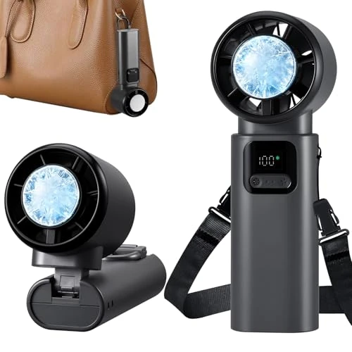 Oferta limitada: Ventilador con Hielo, Ventiladores Pequeño Portatil de Mano de 19.99 € a 19.99 € (ahorro 0.00%)