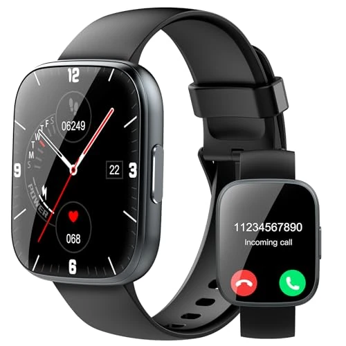 Offerta a tempo: Smartwatch Uomo Donna, Nuovo 1,95'' Orologio Smartwatch Effettua/Risposta Chiamate, 112 Modalità Sportive Fitness Tracker con Contapassi/Sonno/Cardiofrequenzimetro, IP68 Smart Watch per Android iOS - 70% da 65.99 € a 19.99 €