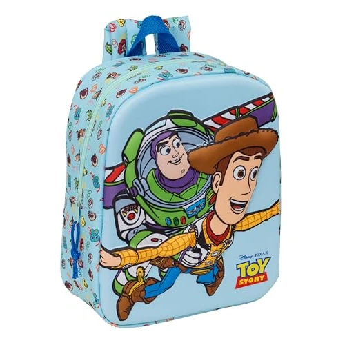 Offerta a tempo: TOY STORY - Zaino per asilo 3D, facile da pulire, ideale per bambini di diverse età, comodo e versatile, qualità e resistenza, 22 x 10 x 27 cm - 0.00% da 11.36 € a 11.36 €