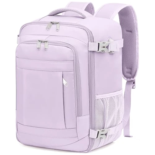 Zeitlich begrenztes Angebot: Handgepäck Rucksack 40x30x20 cm Ryanair EasyJet 24L Laptop Travelite Reiserucksack für Flugreisen,Lichtlila von 42.99 € auf 33.99 € (21% Rabatt)