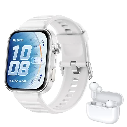 Offerta a tempo: HUAWEI WATCH FIT 5 Pro Smartwatch Bianco + FreeBuds SE 4 Bianco, GPS, ECG, 1,92'' Display FullView e Vetro Zaffiro, Pagamento NFC, Modalità Sport Outdoor, Monitoraggio della Salute - 13% da 343.90 € a 299.00 €