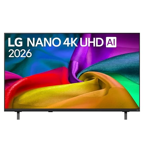 Offerta a tempo: LG NANO Smart TV 4K UHD AI 50 pollici Serie NU8E 50NU8E0B3LA, Smart TV 4K, Processore con Nano Detail Enhancer, AI Chatbot, AI Concierge, HDR10 Pro, FILMMAKER Mode, Design Linear Flow, 3 HDMI, TV 2026 - 0.00% da 472.99 € a 472.99 €