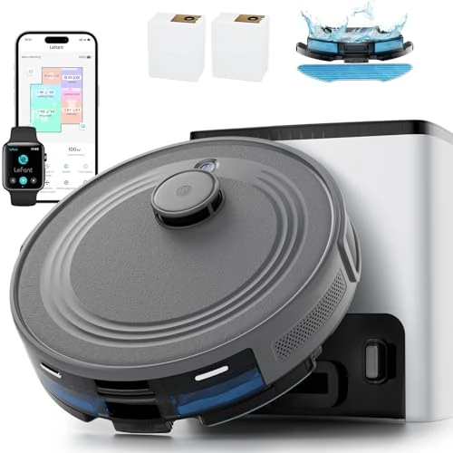 Offerta a tempo: Lefant M2S Plus Robot Aspirapolvere Lavapavimenti con Mappatura, 240 Minuti, 10000Pa, Navigazione Laser dToF, Evitamento Ostacoli PSD, Pulizia Personalizzata, Controllo APP/Alexa, Grigio - 70% da 599.99 € a 179.99 €