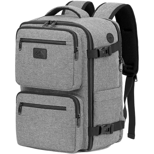 Zeitlich begrenztes Angebot: LYNXCHER Handgepäck Rucksack 40x30x20 cm für Ryanair EasyJet 24L Reiserucksack mit 15,6 Zoll Laptop für Flugreisen Business (Grau,XM) von 42.99 € auf 32.99 € (23% Rabatt)