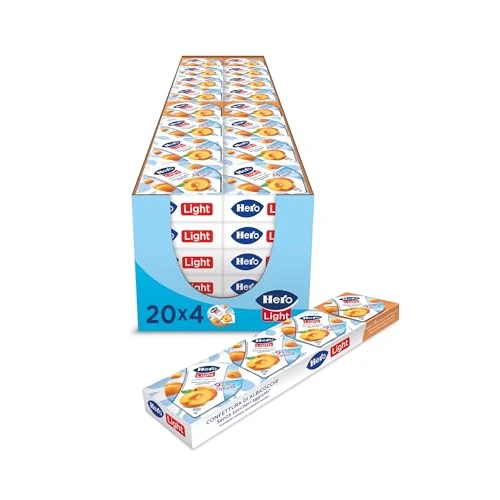 Offerta a tempo: Hero Light Poker Confettura Albicocche Senza Zuccheri, 20 Conf. 4x20g - 50% da 29.80 € a 14.90 €