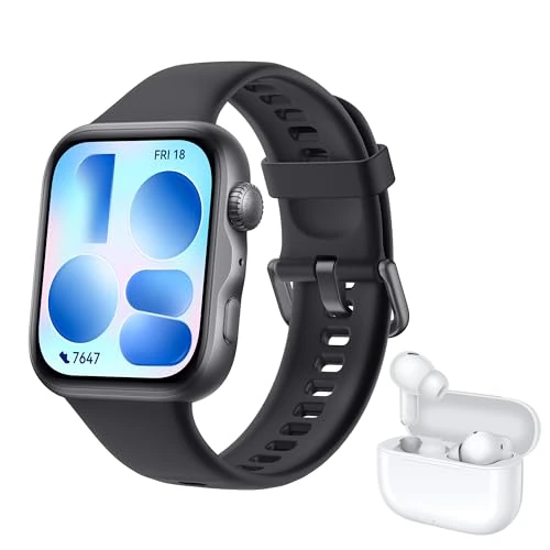 Offerta a tempo: HUAWEI WATCH FIT 5 Smartwatch Nero + FreeBuds SE 4 Bianco, Schermo AMOLED HD da 1,82", Design Raffinato, Pagamento NFC, Rilevamento Cadute, Batteria a Lunga Durata, Monitoraggio della Salute, 5 ATM - 18% da 243.90 € a 199.00 €