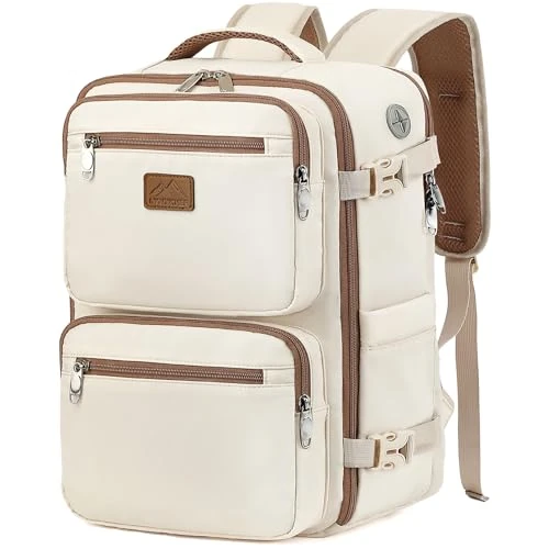 Oferta limitada: LYNXCHER Mochila 40x30x20 Viaje Cabina Avión Equipaje de Mano Aprobada para Ryanair EasyJet 24L con Compartimento para Portátil 15,6 Pulgadas Trabajo y Viaje Unisex,Beige de 42.99 € a 30.39 € (ahorro 29%)