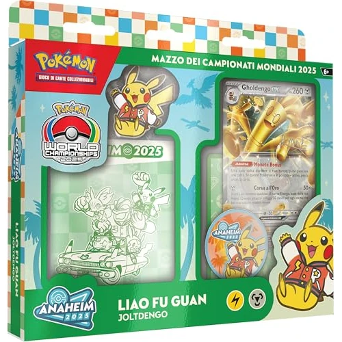 Tijdelijke aanbieding: Pokémon: Pokémon TCG Wereldkampioenschap 2025 (Liao Fu Guan), Italiaanse editie van 224.90 € naar 224.90 € (0.00% korting)