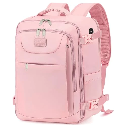 Offerta a tempo: LYNXCHER Zaino Ryanair 40x30x20 Bagaglio a Mano Da Viaggio Cabina Aereo Under Seat Approvato per EasyJet Wizz Air Eurowings 24L Porta Computer 15,6 Pollici,Rosa - 29.37% da 33.98 € a 24.00 €
