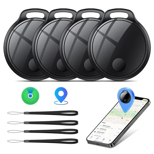 Offre limitée : Air Traceur Tag Lot de 4 : Compatible avec Apple Find My (iOS Uniquement), Alarme sonore de 120 DB, Batterie remplaçable, étanche IP68, Localisateur de clés, Bagages, Sacs à Main, Portefeuilles de 99.99 € à 99.99 € (0.00% de remise)