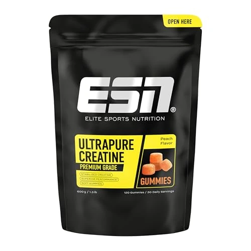 Offerta a tempo: ESN Ultrapure Creatine Gummies, Pesca, 120 caramelle gommose, 30 porzioni - 0.00% da 32.90 € a 32.90 €
