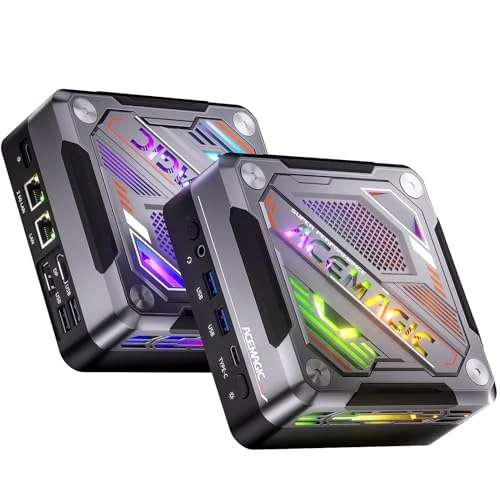 Offerta a tempo: ACEMAGIC AM18 Mini PC Gaming, AMD Ryzen 7 7840HS (8C/16T, fino a 5,1GHz), 32GB RAM DDR5, SSD 1TB PCIe 4.0, Grafica Radeon 780M, USB4, WiFi 6, BT 5.2, LAN 2.5G, 8K@60Hz, Mini PC Windows 11 - 11% da 899.00 € a 799.00 €