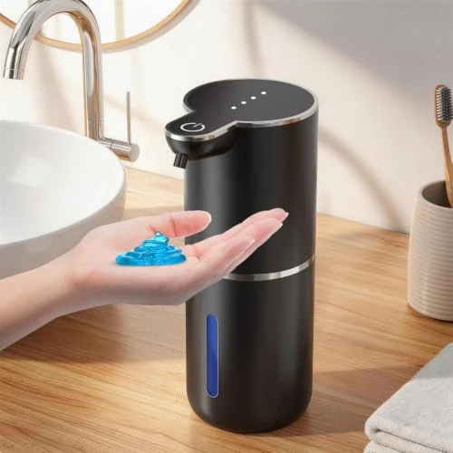 Offerta a tempo: Dispenser di sapone automatico per liquido, senza contatto, con sensore, 380 ml, montaggio a parete, ricaricabile tramite USB, IPX5, 4 livelli regolabili, per bagno e cucina, nero - 15% da 23.52 € a 19.99 €