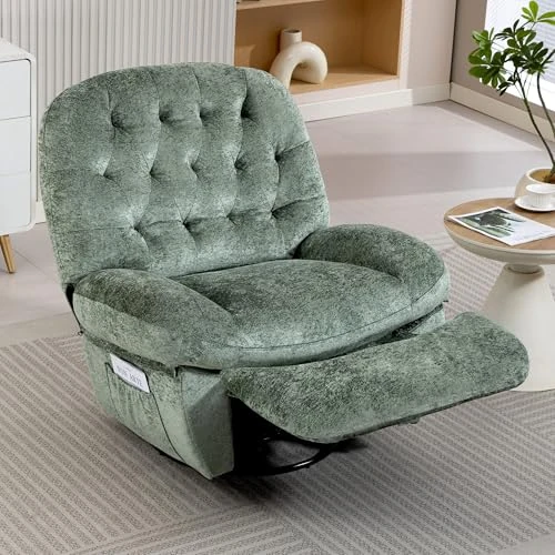 Oferta limitada: AISALL Sillón relax con función reclinable, con reposapiés, bolsillos laterales, sillón para TV, sillón acolchado, sillón para el salón, sillón cama, capacidad de hasta 160 kg (verde) de 399.99 € a 399.99 € (ahorro 0.00%)