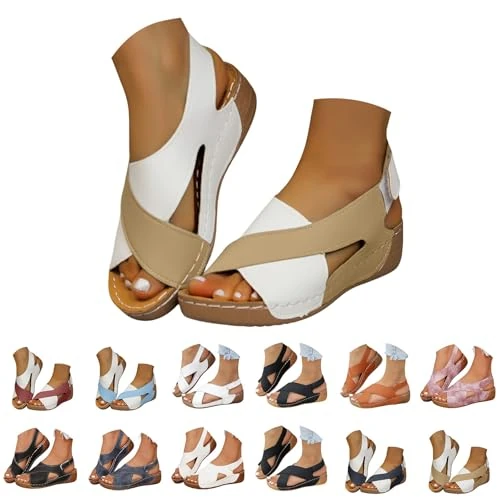 Offre limitée : Sandales d'été confortables pour femme - Sandales orthopédiques pour femme - Sandales à semelles souples - Chaussures d'été élégantes - Sandales de plage ultra légères - Sandales de plage pour femme de 15.74 € à 15.74 € (0.00% de remise)