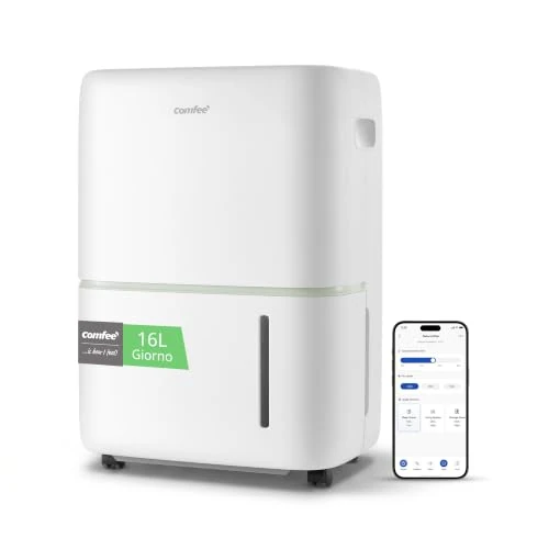 Offerta a tempo: COMFEE' Deumidificatore Casa 16L/24h, Serbatoio 5L, Silenzioso 38dB, WiFi - 11% da 179.90 € a 159.90 €