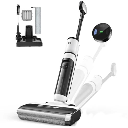 Offerta a tempo: Vozascly H13 Aspirapolvere Lavapavimenti Senza Fili, 23.000 Pa, 75 Min Autonomia, Aspirapolvere Lavapavimenti 2 in 1, Lavapavimenti Senza Filo per Pavimenti Duri e Peli di Animali - 0.00% da 249.99 € a 249.99 €