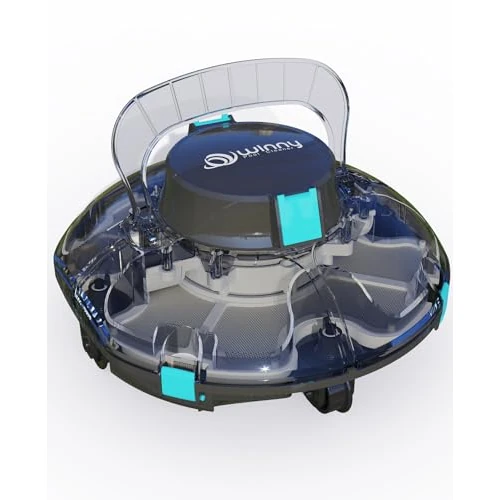 Offerta a tempo: WINNY POOL CLEANER Winny 200 Robot Piscina, Piscina Senza Fili con Batteria, Autonomia 75 Min per Piscine Fuori Terra 60 m², Doppia Filtrazione, Parcheggio Automatico(Nero-Blu Marino) - 40% da 199.99 € a 119.99 €