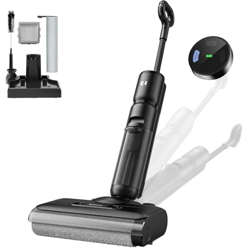 Offerta a tempo: Vozascly H13 Aspirapolvere Lavapavimenti Senza Fili, 23.000 Pa, 75 Min Autonomia, Aspirapolvere Lavapavimenti 2 in 1, Lavapavimenti Senza Filo per Pavimenti Duri e Peli di Animali - 0.00% da 249.99 € a 249.99 €