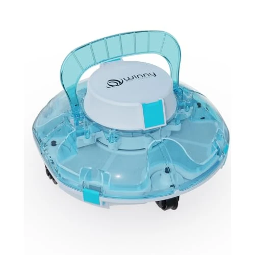 Offerta a tempo: WINNY POOL CLEANER Winny 200 Robot Piscina, Piscina Senza Fili con Batteria, Autonomia 75 Min per Piscine Fuori Terra 60 m², Doppia Filtrazione, Parcheggio Automatico(Blu Zaffiro) - 43% da 199.99 € a 113.99 €