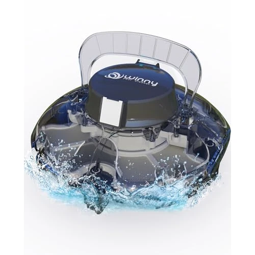 Zeitlich begrenztes Angebot: WINNY POOL CLEANER Winny 200 – Kabelloser Akku Poolsauger, Doppelfiltration, automatisches Parken, 80 Min. Laufzeit, für Aufstellpools bis 60 m², kompakt & leicht(Tintenschwarz-Weiß) von 199.99 € auf 113.99 € (43% Rabatt)