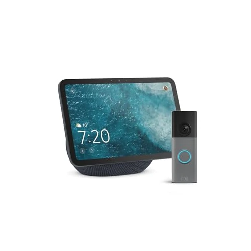 Offerta a tempo: Amazon Echo Show 8 (ultimo modello), Grafite + Ring Videocitofono a batteria (ultimo modello), vedi i visitatori sul tuo Echo Show, con Accesso Anticipato ad Alexa+ - 47% da 299.98 € a 159.99 €