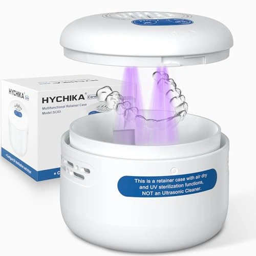Limited-time offer: UV Retainer Case with Air Dry, UV Sterilizing Retainer Box,Denture Baths for False Teeth (Not Cleaning Machine),Snow White from 29.99 £ to 29.99 £ (save 0.00%)