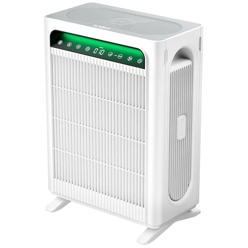 Oferta limitowana: KNKA Oczyszczacz powietrza oczyszczacz powietrza, podwójny filtr HEPA, CADR 400 m³/h, 120 m², usuwa 99,97% pyłków, sierść i zapachy, tryb automatyczny/nocny, dla palaczy i zwierząt, APH4000, biały z 1160.01 zł na 1160.01 zł (oszczędź 0.
