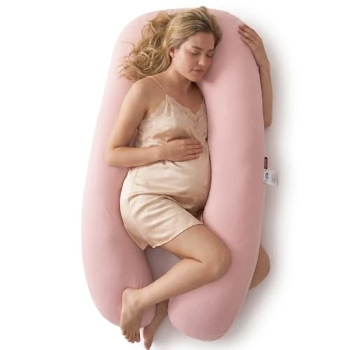 Offerta a tempo: momcozy U Lite Cuscino Gravidanza, Cuscino Premaman Simmetrico per Dormire sul Fianco, Supporto per Pancia, Schiena, Fianchi e Gambe, Tessuto Crêpe di Cotone Elasticizzato, Più Stretto e Leggero - 0.00% da 69.99 € a 69.99 €