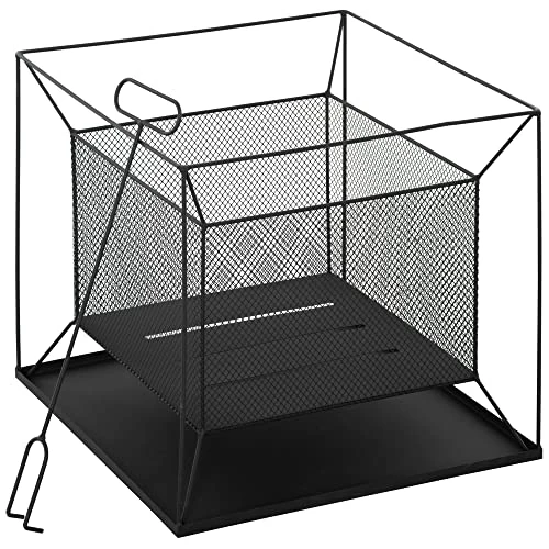 Offerta a tempo: Outsunny Braciere da Giardino in Metallo Portatile con Attizzatoio - 40% da 42.95 € a 25.77 €