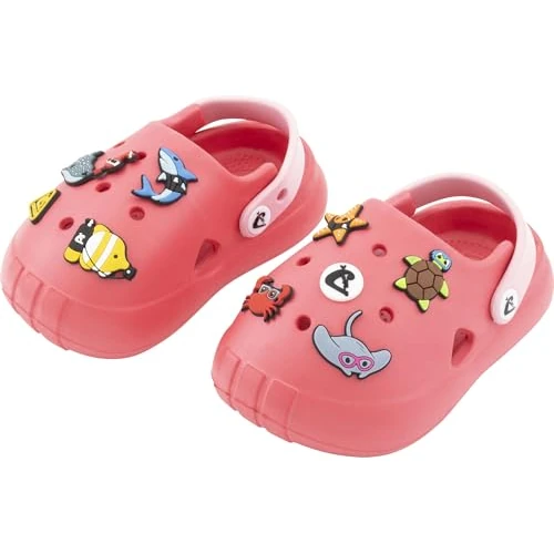 Offerta a tempo: CRESSI dal 1946 - Jelly Kid Clogs - Sandali Sabot Pantofole Ciabatte Bambini Antiscivolo Traspiranti, Spiaggia Mare Passeggiate Asilo e Casa, Chiusura a Pressione - Fucsia/Rosa - 23/24 EU - 15% da 19.99 € a 17.00 €