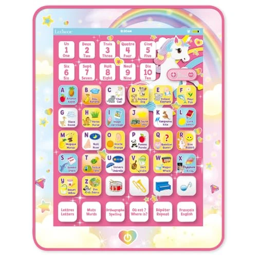Offerta a tempo: Lexibook, Unicorn JCPAD002UNIi1LXB Tablet di apprendimento - 50% da 33.70 € a 16.99 €
