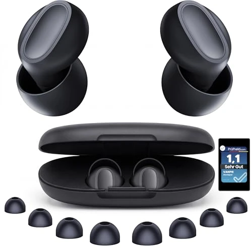 Zeitlich begrenztes Angebot: #1 2026 New Version VANPIE Ohrstöpsel zum Schlafen, 37DB Baby Silikon, Für Europäische Ohren. Ideal Gegen Lärm & Schnarchen, Konzerte, Seitenschläfer. (Schwarz) von 15.99 € auf 15.99 € (0.00% Rabatt)