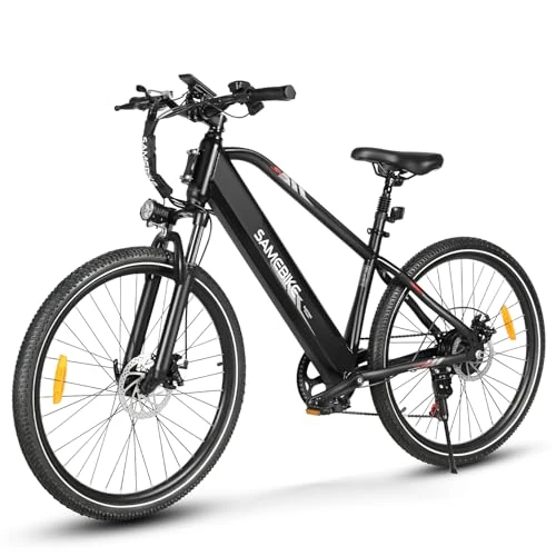 Offerta a tempo: SAMEBIKE 27.5" Bicicletta elettrica per adulti con 540Wh batteria e display LCD E-Mountain Bike Autonomia di 90km 250W motore 50N·m coppia cambio a 7 marce Commuting bike a doppia sospensione(nero) - 0.00% da 799.00 € a 799.00 €